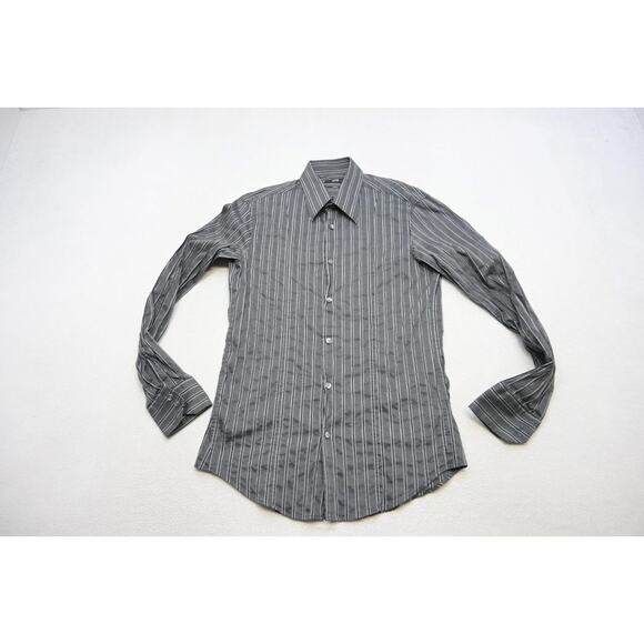 Hugo Boss Dress Shirt Slim Fit Striped Luxury Button Up Mens Sz Medium - Picture 5 of 8